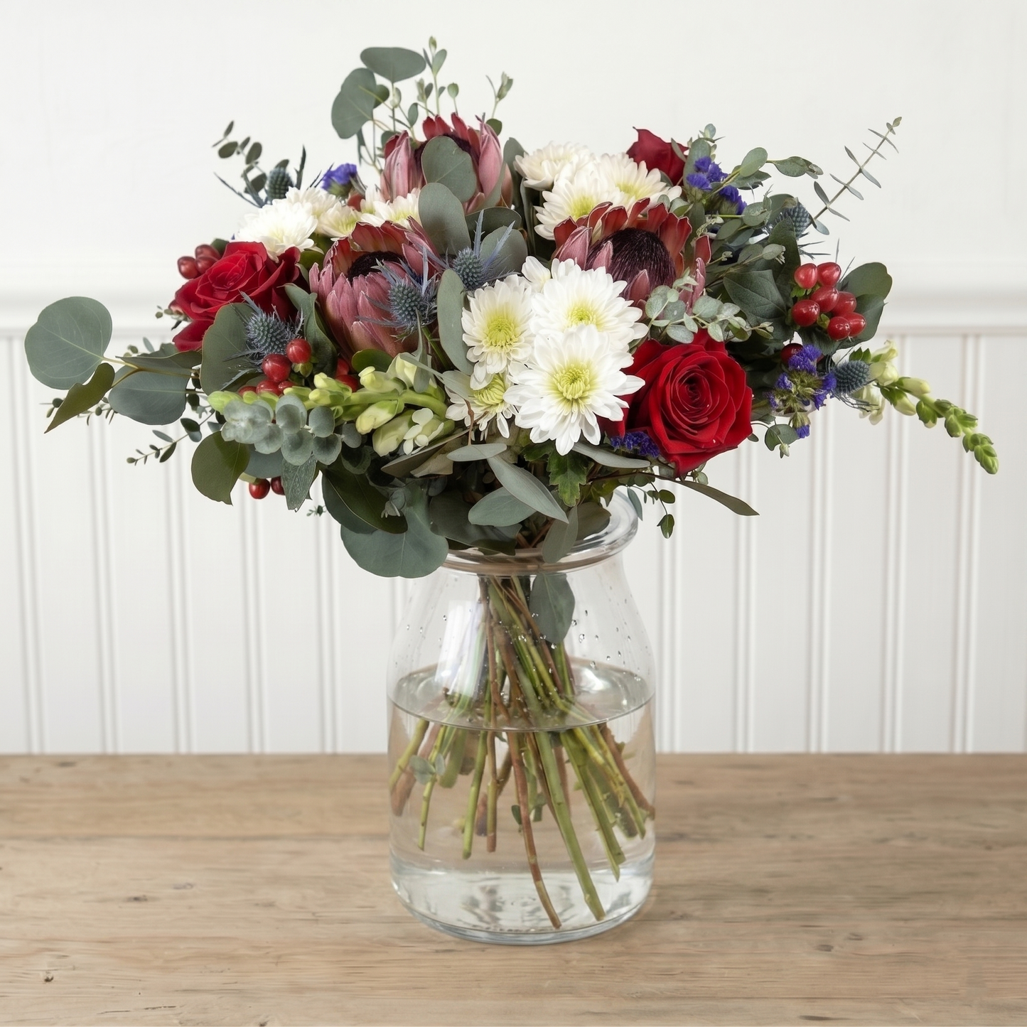 Red, White & Bloom Bouquet
