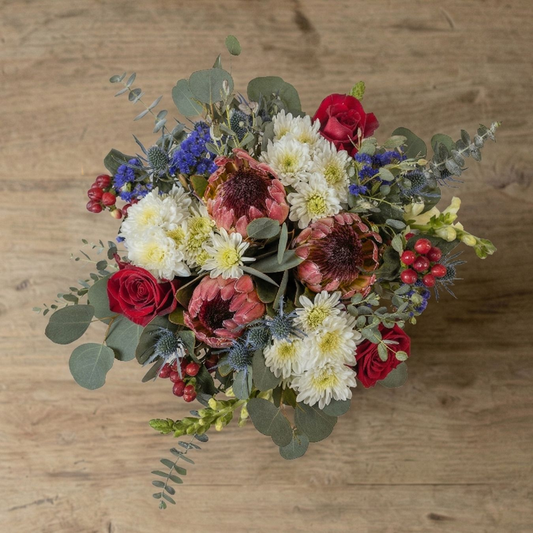 Red, White & Bloom Bouquet